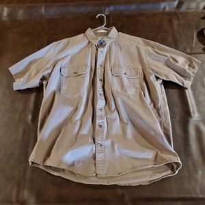 Cabela's Stonewash Canvas Button-up short sleeve.